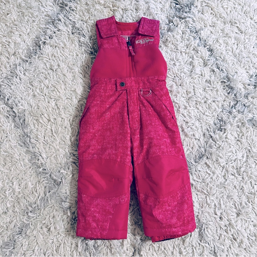32 Degrees Hot Pink Snow Bib